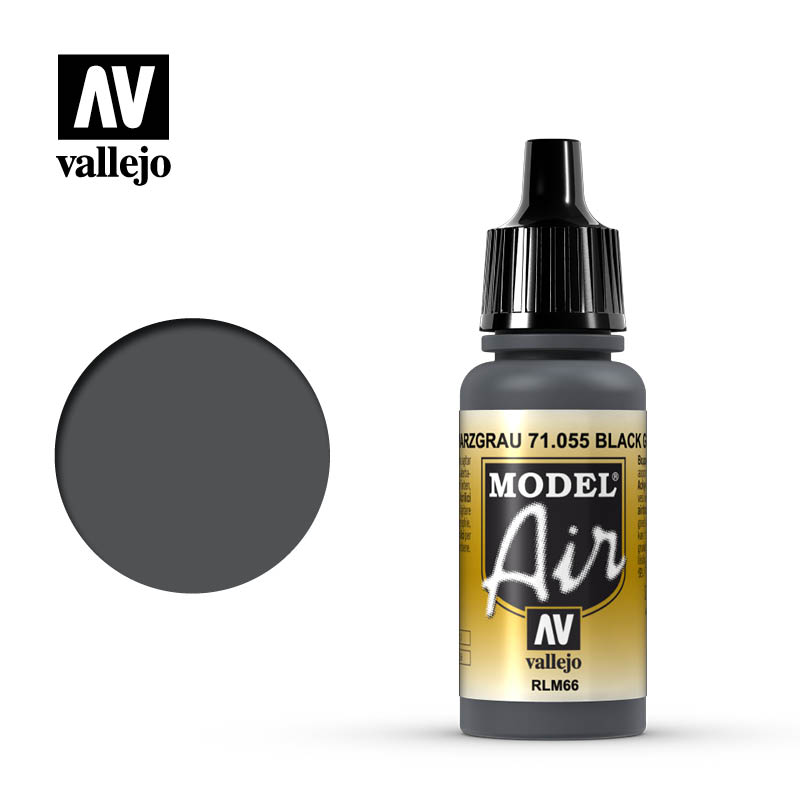 Vallejo Model Air Black Grey RLM66 71055