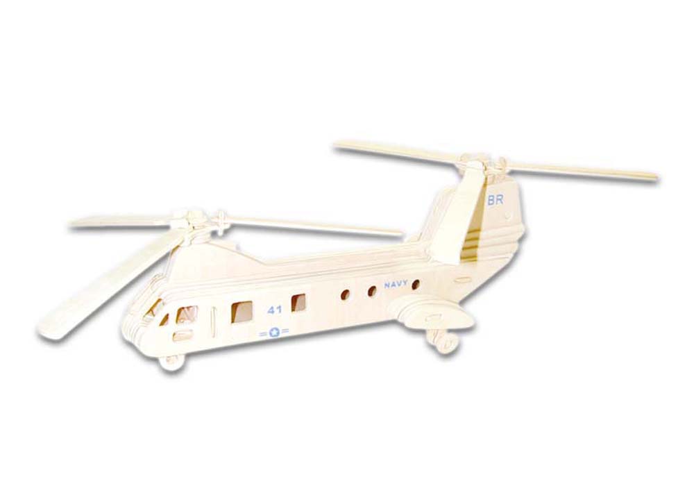 Ξύλινη Κατασκευή 3D Puzzle Ελικόπτερο P133
