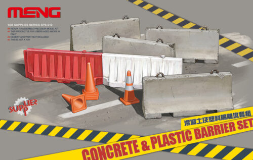 Concrete & Plastic Barrier Set 1:35 MENG SPS012