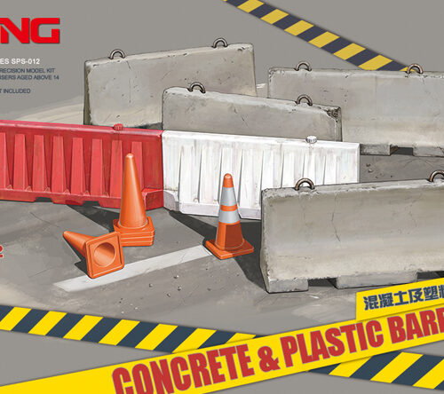 Concrete & Plastic Barrier Set 1:35 MENG SPS012