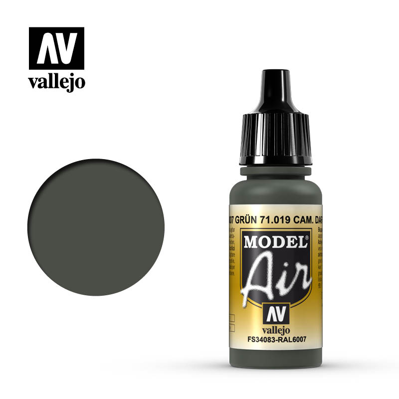 Vallejo Model Air Camouflage Dark Green 71019