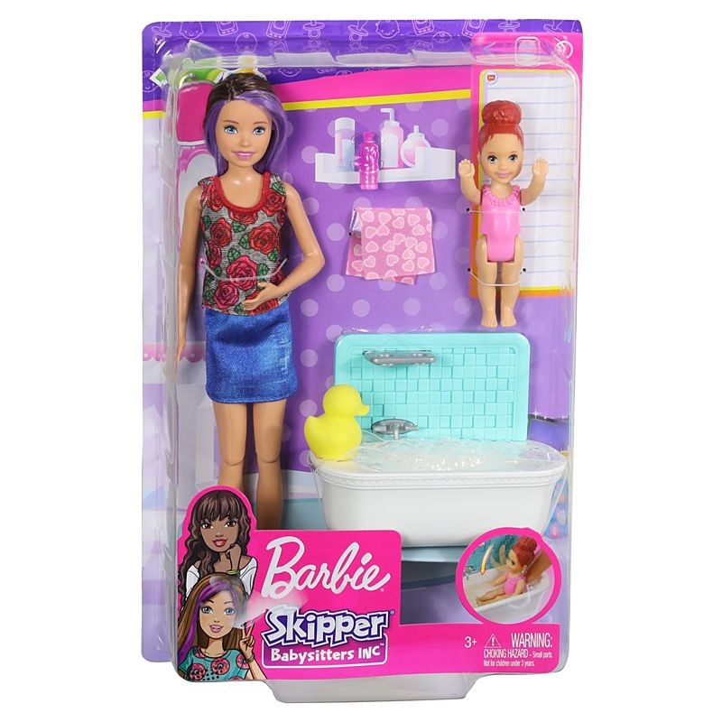 Mattel Barbie Skipper Babysitters Ωρα για Μπάνιο