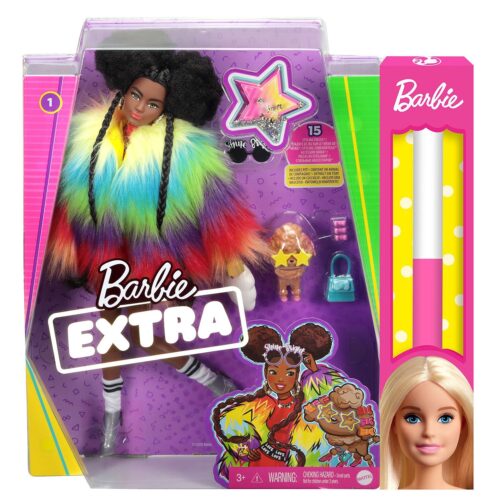 Παιχνιδολαμπάδα - Barbie Extra Rainbow Coat - GVR04