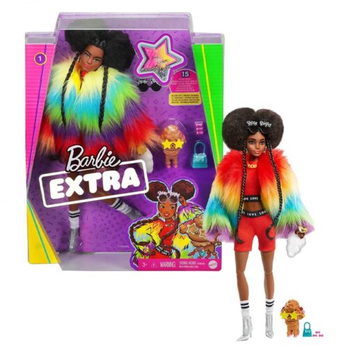 Παιχνιδολαμπάδα - Barbie Extra Rainbow Coat - GVR04 - Image 3