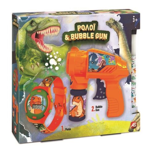 Λαμπάδα Ρολόι και Bubble Gun Δεινόσαυρος 1500-15731 - Image 2