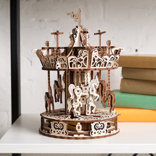 Ugears - "Carousel" Mechanical Model Kit - Image 3