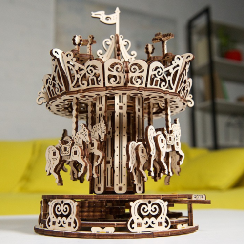 Ugears - "Carousel" Mechanical Model Kit - Image 4