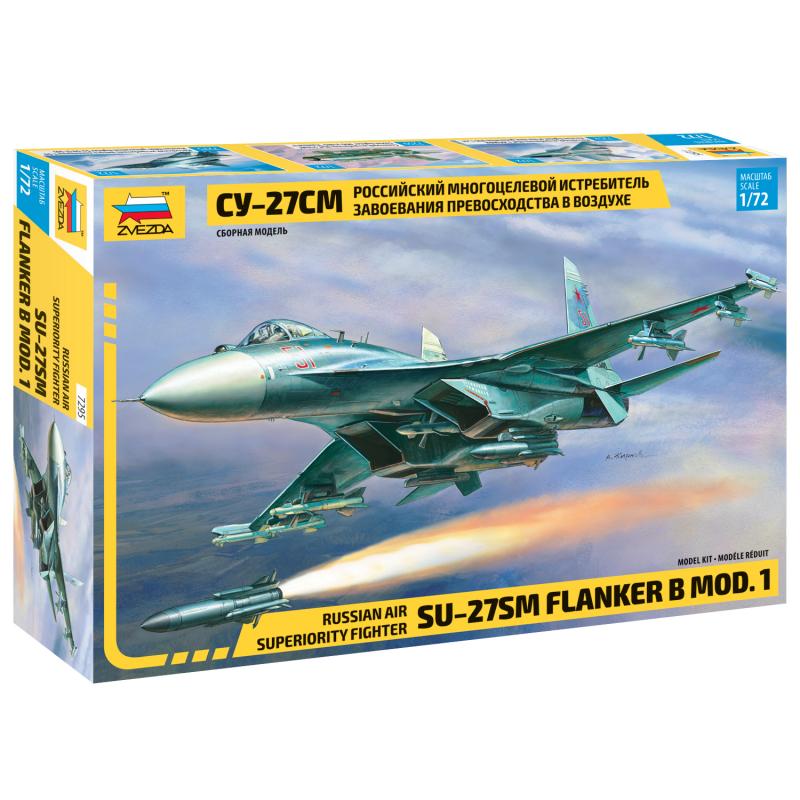 Russian Air Superiority Fighter Su-27SM Flanker B Mod. 1 1:72