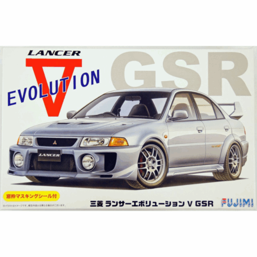 Πλαστικό κιτ Mitsubishi Lancer Evolution V GSR 1/24 με κουτί και μάσκες