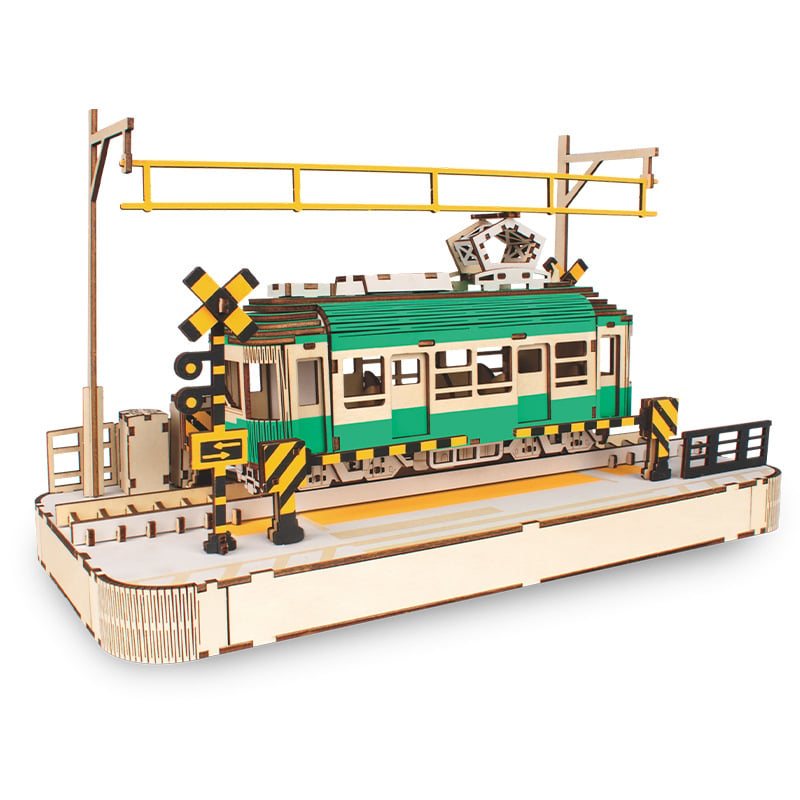 Ξύλινη Κατασκευή 3D Puzzle Τραμ