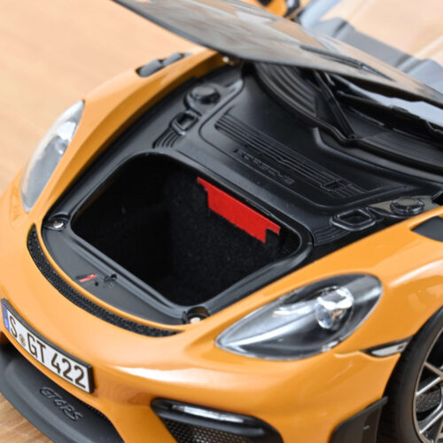 Porsche Cayman GT4 RS w/Weissach 2023 Bahama Yellow Pack 1:18 - Image 5