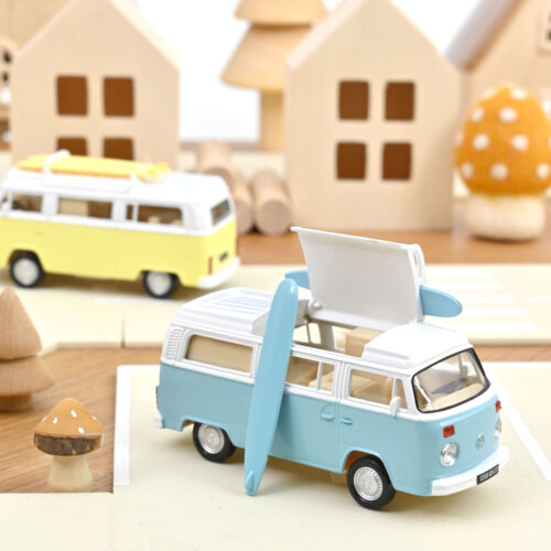Alternative view of Volkswagen Combi T2b Camper Van Pastel Blue 1973 1:43 (841108)