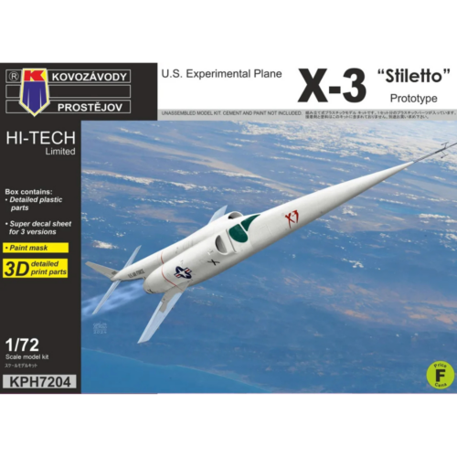 Douglas X-3 Stiletto Prototype 1:72 (KPH7204)