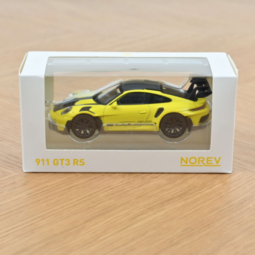 Alternative view of Porsche 911 GT3 RS 2022 Yellow and Black Stickers 1:43 (750063)